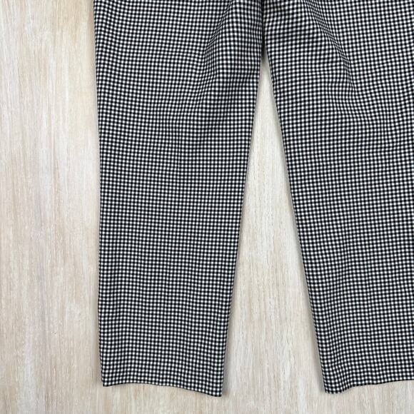 Joie High Rise Flat Front Chino Ankle Buffalo Plaid Preppy Edge Office Pants 8 - Picture 15 of 16